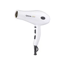 سشوار 2100 وات کویین مدل HD410n رنگ سفید | رز سفید