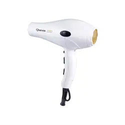 سشوار 2100 وات کویین مدل HD410n رنگ سفید | رز سفید