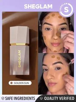 کانتور مایع شیگلم مدل SUN SCULPT رنگ Golden Sun حجم 5.2 میل | رز سفید