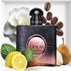 ادو پرفیوم زنانه ایو سن لوران مدل Black Opium حجم 90 میل | رز سفید