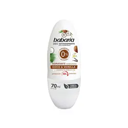 رول نارگیل و وانیل باباریا مدل Deodorant حجم 70 میل | رز سفید