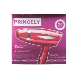 سشوار دسته تاشو 1800 وات پرنسلی مدل 261 | رز سفید