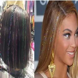 نخ لمه اکستنشن مو قرقره ای در رنگ های متنوع | رز سفید