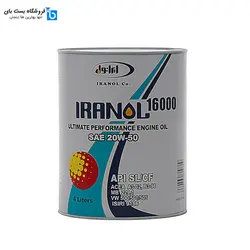 روغن موتور خودرو ایرانول مدل 16000 گرانروی 20w-50 حجم 4 لیتر