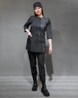 اسکراب پزشکی زنانه تک طرحدار کد175