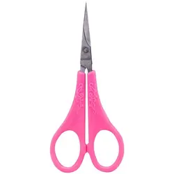 قیچی ابرو مدل دسته صورتی