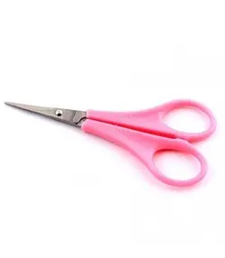 قیچی ابرو مدل دسته صورتی