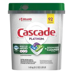 قرص ماشین ظرفشویی Cascade سری Platinum بسته 92 عددی