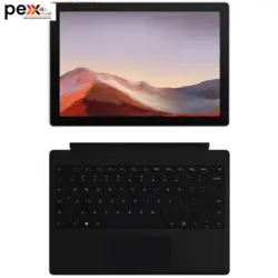 تبلت مایکروسافت مدل Surface Pro 7 Plus - B به همراه کیبورد Black Type Cover