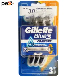 خود تراش ژیلت مدل Blue3 Comfort بسته 3 عددی