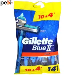 خود تراش ژیلت مدل Blue 2 plus بسته 14 عددی