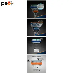 خود تراش مردانه ژیلت مدل Fusion 5