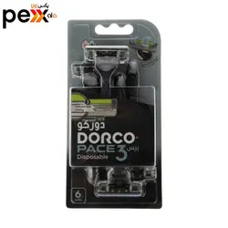خود تراش دورکو مدل Pace 3 Disposable بسته 6 عددی