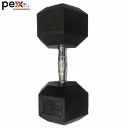 دمبل شش ضلعی تایوانی 27.5 کیلوگرمی بسته یک عددی مدل مکس ول