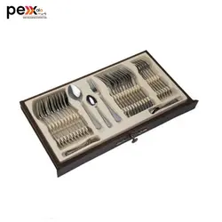 سرویس قاشق و چنگال 116 پارچه ناب استیل مدل Venice