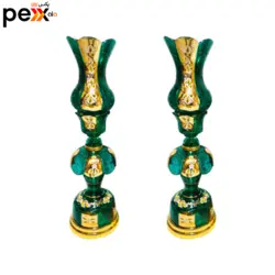 شمعدان طرح لاله آویز مدل چک پرکار کد As3 بسته 2 عددی