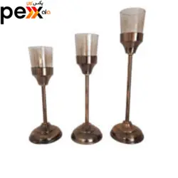 شمعدان طرح مشعل مدل 3Gk بسته سه عددی