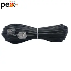 کابل تلفن مدل NV-5M طول 5 متر به همراه سوکت 1 به 2