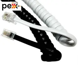 کابل تلفن مدل taktel طول 2.5 متر بسته 10 عددی