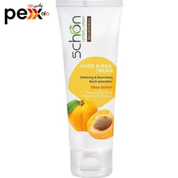 کرم مرطوب کننده دست و ناخن شون مدل زردآلو حجم 75 میلی لیتر