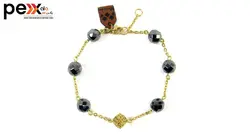 نیم ست طلا 18 عیار مانچو مدل smg001