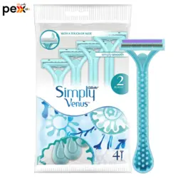 خود تراش ژیلت مدل 2 Simply Venus بسته 4 عددی