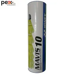توپ بدمینتون یونکس مدل زرد فسفری Mavis 10 بسته 6 عددی
