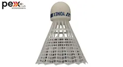 توپ بدمینتون یونکس مدل سفید Mavis 10 بسته 6 عددی