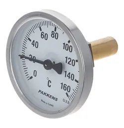 ترمومتر غلاف از زیر 0-120 صفحه 10 سانت پکنز PAKKENS مدل  EN13191