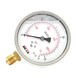 مانومتر روغنی غلاف از زیر صفحه 6 سانت بتا BETA