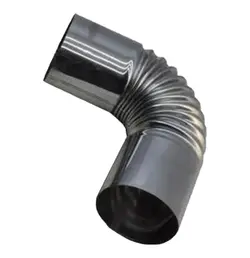 زانو 90 درجه دودکش استیل سایز 60 میلی متر سولار پلاس مدل LS-6-90