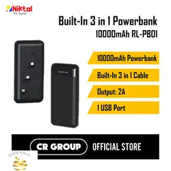 پاور بانک 10000mAh ریمکس مدل RL-PB01