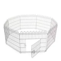 پارک سگ آبکاری کروم ( طرح استیل ) ارتفاع 60