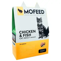 غذای خشک گربه مفید مدل Chicken &amp; Fish وزن 500 گرم