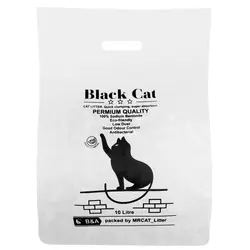 خاک بستر گربه مستر کت مدل بلک کت دانه شکسته وزن 8 کیلوگرم