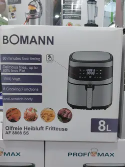 سرخ کن رژیمی 8 لیتر بومن مدل: AF-8808 - مادانو