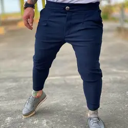 شلوار مردانه فاستونی سورمه ای رنگ