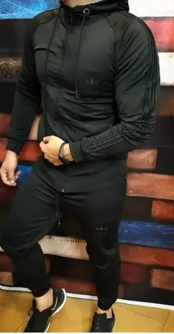 ست سویشرت و اسلش مردانه مشکی