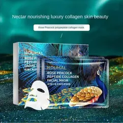 ماسک ورقه ای پپتاید کلاژن طاووس HOUMAL