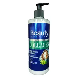 ماسک مو فاقد سولفات داخل حمام بیوتی گارنیک مدل کلاژن حجم ۵۰۰ میلی لیتر