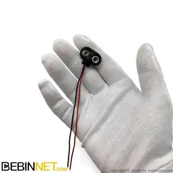 سر باتری کتابی 9 ولت با سیم 12 سانتی متری - ویدئو بررسی - ببین نت