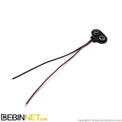 سر باتری کتابی 9 ولت با سیم 12 سانتی متری - ویدئو بررسی - ببین نت