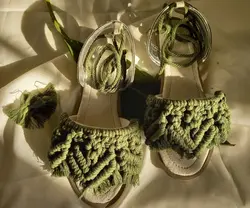 صندل مکرومه رکابدار