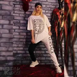 ست تیشرت شلوار versace  کد 25109