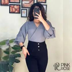 شومیز چپ راستی پشت بندی