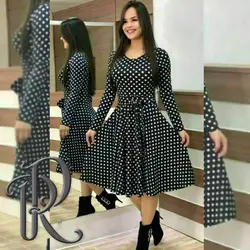 پیراهن عروسکی چیندار کد ۸۰۲۶