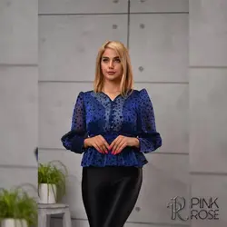 نیم تنه آستین دار اورگانزا ۶ دگمه