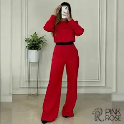 سرهمی شلواری همراه با کمربند