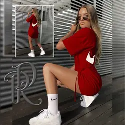 تیشرت لانگ طرح نایک