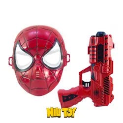 اسباب بازی تفنگ دوکاره و ماسک مردعنکبوتی